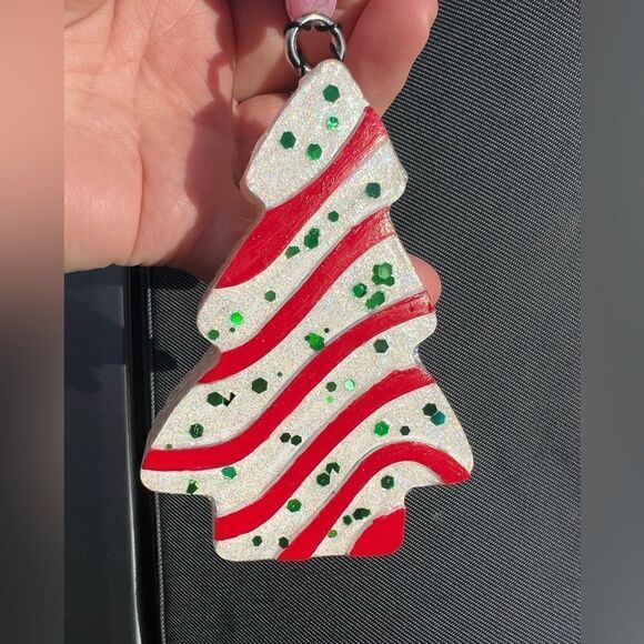 Little Debbie Christmas Cake Large Car Freshie, Balsam & Cedar - Picture 3 of 4